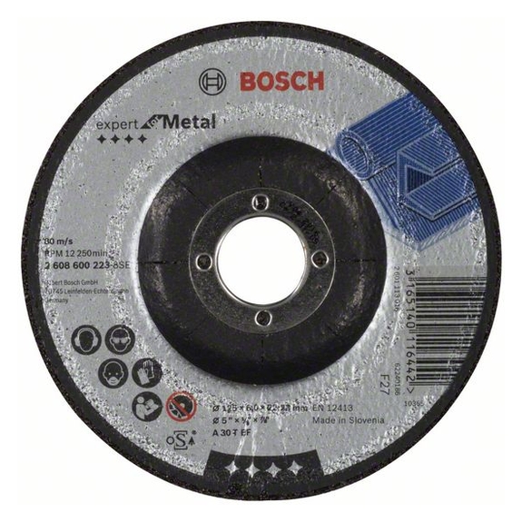 Bosch Kotúč brúsny s prelisom Expert for Metal A 30 T BF 125mm 6,0mm