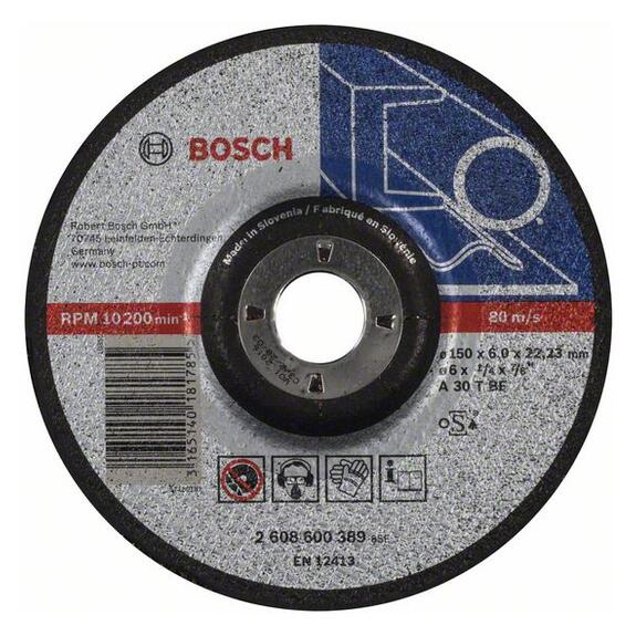 Bosch Brúsny kotuč s prelisom Expert for Metal A 30 T BF 150 x 22,23 x 6,0mm