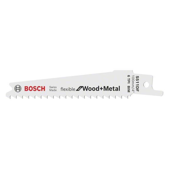 Bosch Pílový list pre chvostové píly S 511 DF Heavy for Wood and Metal, 100mm, 2ks