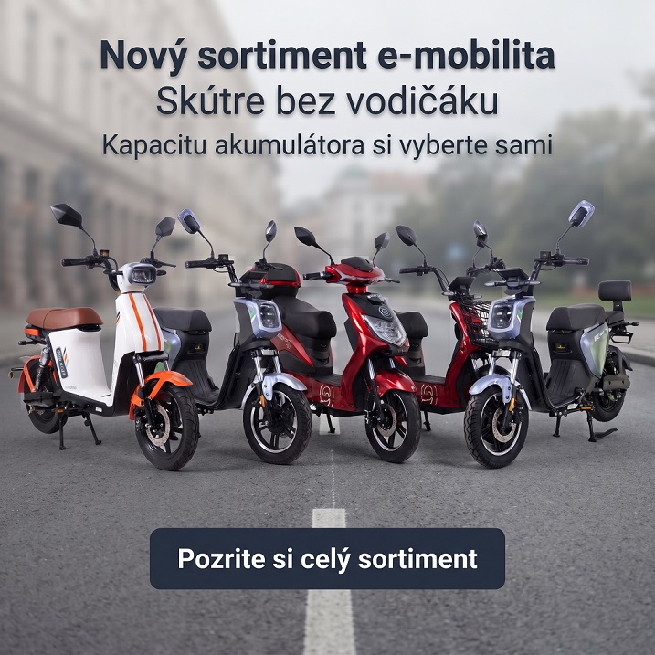 NOVÝ SORTIMENT E-mobilta