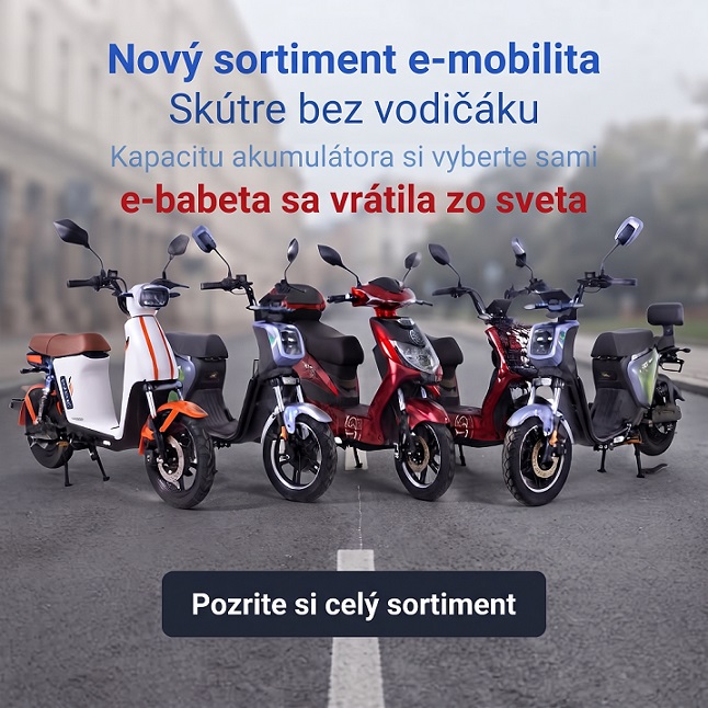 NOVÝ SORTIMENT E-mobilta